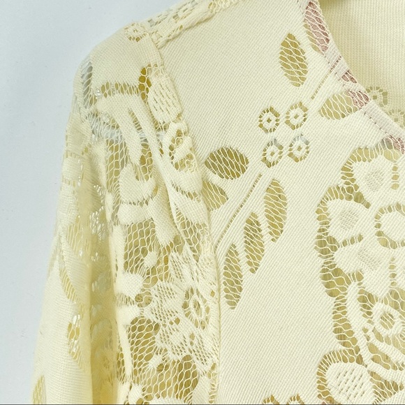 Free People Cream Lovers Folk Song Lace Dress - Picture 7 of 15